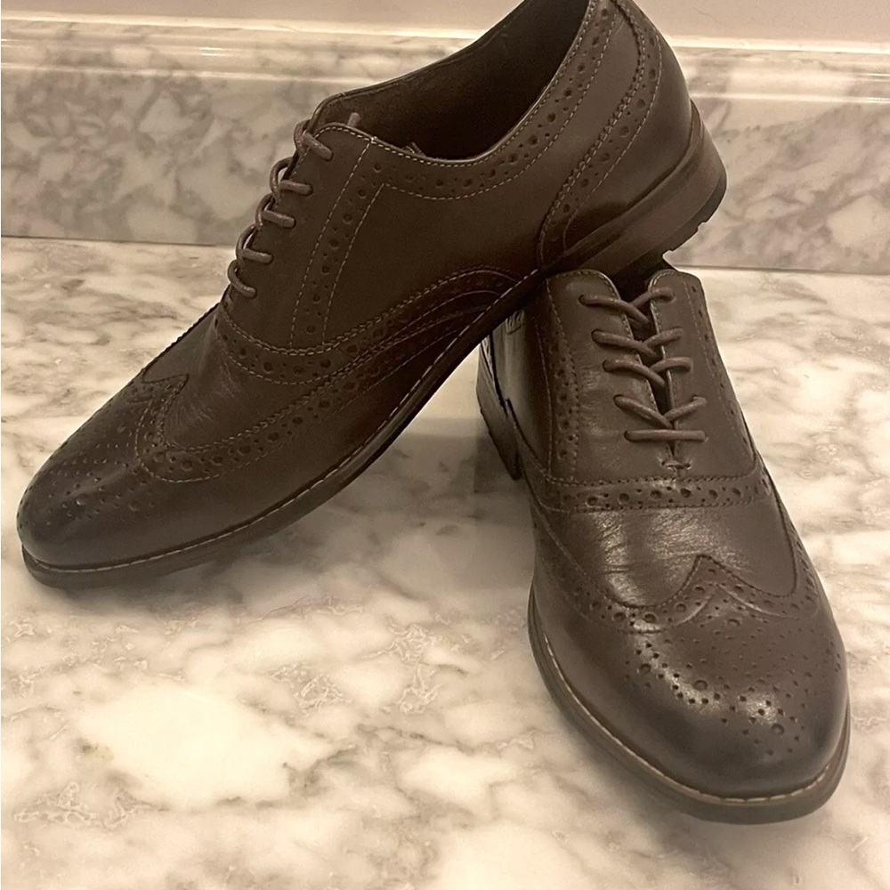 Mens NWOB size 9M Nunn Bush brown leather oxford dress shoes